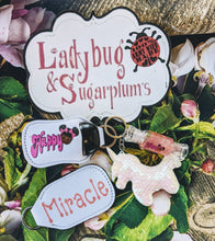 Load image into Gallery viewer, Personalized Happy Girl Lip Gloss / Hand Sanitizer Keychain
