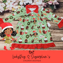 Load image into Gallery viewer, Brown Sugar Lovely Christmas Elf Nightgown