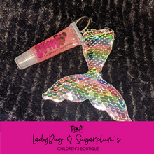 Load image into Gallery viewer, Personalized Happy Girl Lip Gloss / Hand Sanitizer Keychain