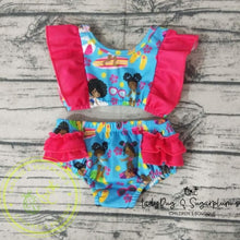Load image into Gallery viewer, Surfer Girl Ruffled Two Piece Swimsuit
