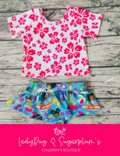 Load image into Gallery viewer, Surfer Girl Sheet Sleeve Swimsuit (RASH GUARD)
