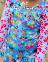 Load image into Gallery viewer, Surfer Girl Long Sleeve Swimsuit (RASH GUARD)
