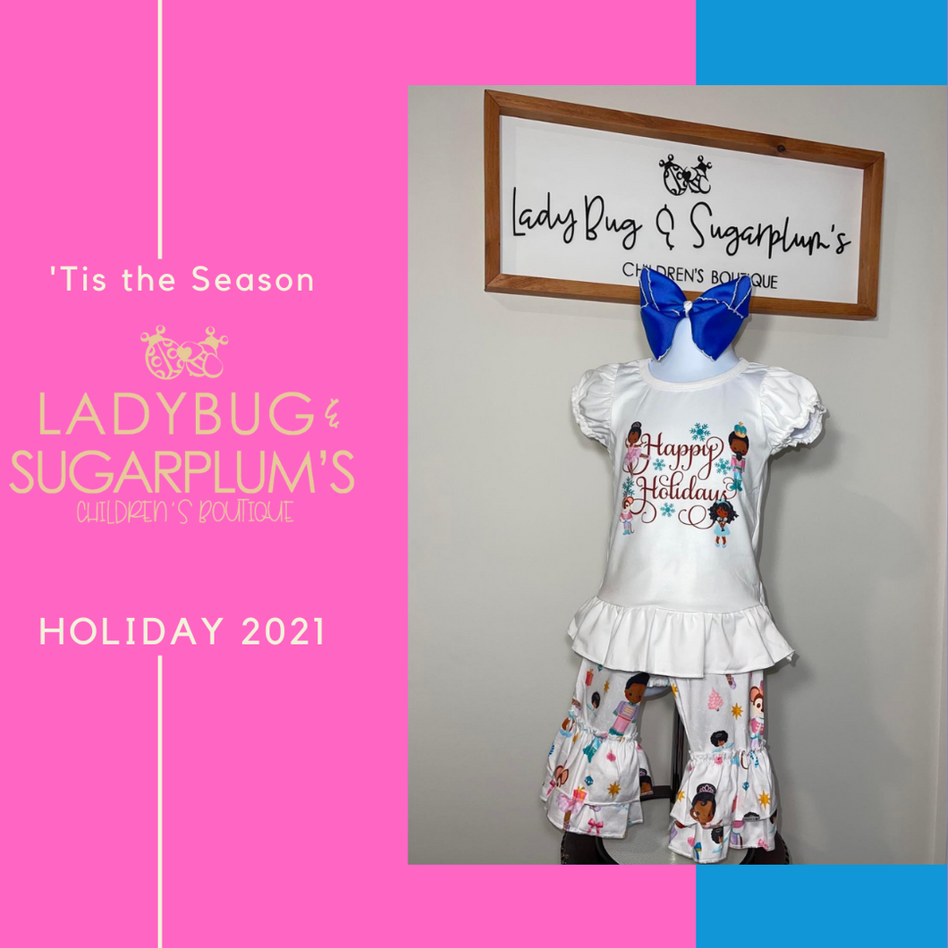 Chocolate Nutcracker Bell Set/ Boutique Set