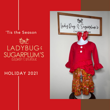 Load image into Gallery viewer, Ruffle Chocolate Elf Double Bell Set/ Boutique Set
