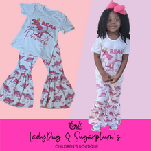 Load image into Gallery viewer, Princess Dinosaur Shirt &amp; Bell Pants Boutique Outfit Set
