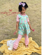 Load image into Gallery viewer, Easter Egg Ruffle Triple Bell Ruffle Set
