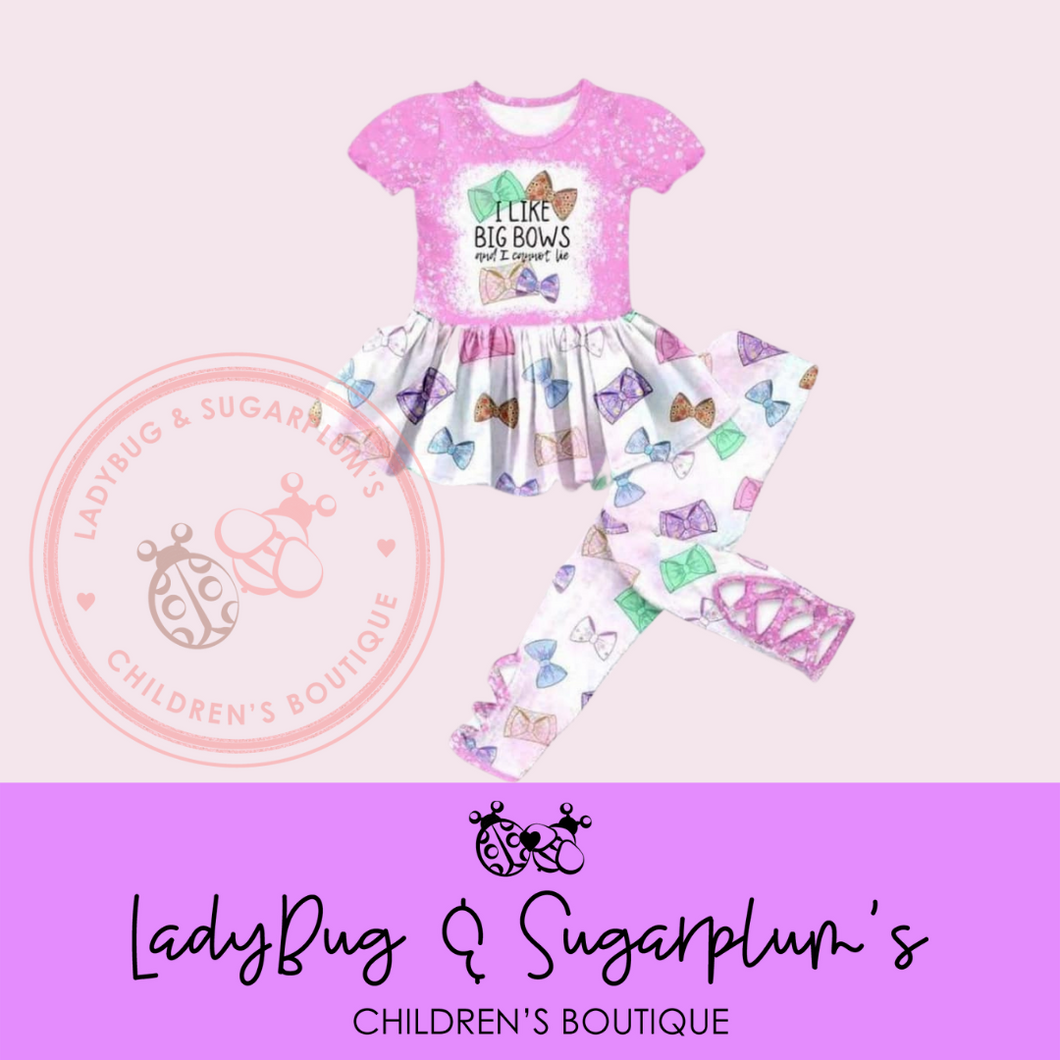 I Like Big Bows Peplum Set