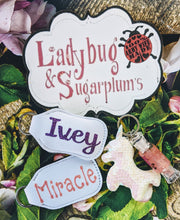 Load image into Gallery viewer, Personalized Happy Girl Lip Gloss / Hand Sanitizer Keychain
