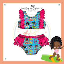 Load image into Gallery viewer, Surfer Girl Ruffled Two Piece Swimsuit

