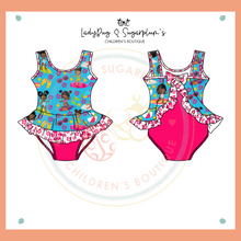 Load image into Gallery viewer, Surfer Girl Ruffled One Piece Swimsuit
